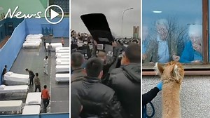 Coronavirus latest: Civilians and police clash in China, alpacas visit aged care residents