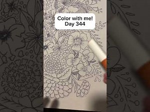 A Cluster of Flowers Coloring Page Compilation Video