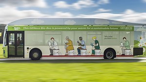 This poo-powered bus runs on the regular as long as you do