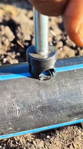 rubber water pipe perforation process #shorts