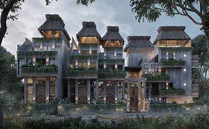 Condos a la venta en Tulum con arquitectura maya - Aldea Zamá