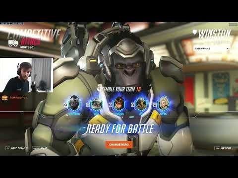 Dafran WINSTON COMPETITIVE Gameplay! [ OVERWATCH VOD Replays ]