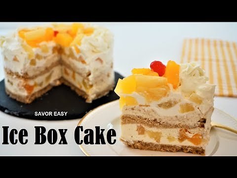 Fruit Cocktail Ice Box Cake | Easy To Make