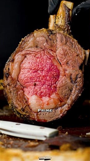 A salted, prime rib #primerib #steak #salt #beef #ribeye