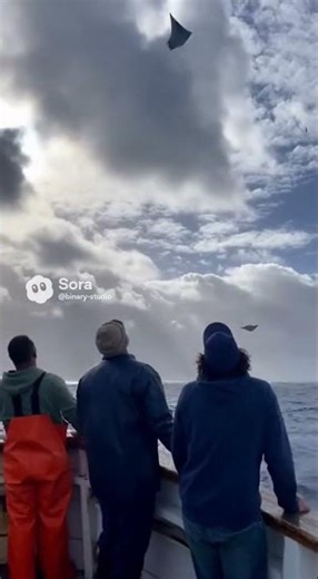 Flying stingrays 😁 #funny #Flying #stingrays #short #shorts #shortsfeed #ai