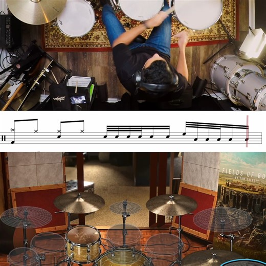 Gian Villegas on Instagram: "32nd note drum fill at 75 BPM. If this feels fast, your timing isn’t settled yet. I’m building a beginner practice reset focused on control and consistency. Comment “CONTROL” if you want it when it’s ready."