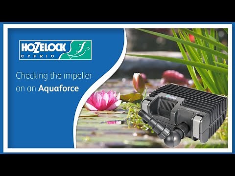 How to | Check a Hozelock Cyprio Aquaforce Impeller (1000, 2500 & 4000) | Instructions
