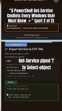 “5 PowerShell Get-Service Cmdlets Every Windows User Must Know ⚡” (part 2 of 2)