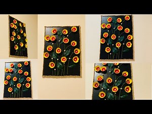 DIY - Egg Shell Wall Decor / EASY EGG SHELL CRAFT IDEAS / Egg Shell Flower Craft / Home Decor Ideas