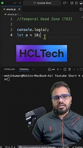 Temporal Dead Zone (TDZ) | JavaScript Interview Question #dsa #interview #coding