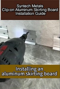 How to Install Aluminium Clip On Skirting in 4 Steps | Syntech Metals