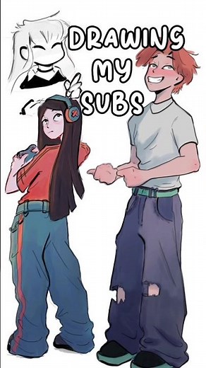 Drawing My subs #oc #art #drawing #digitalart #challenge #character #sketch