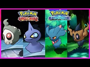 Pokemon OmegaRuby & AlphaSapphire - Duskull,Shuppet,Misdreavus, & Phantump Locations