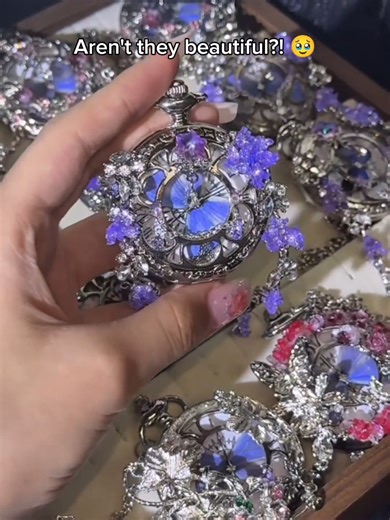 Beautiful Butterfly Pocket Watch Designs