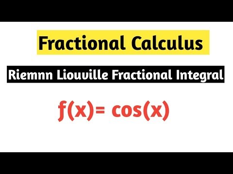 Riemann-Liouville Fractional Integral of f(x) = cos(x) | Fractional Calculus Explained