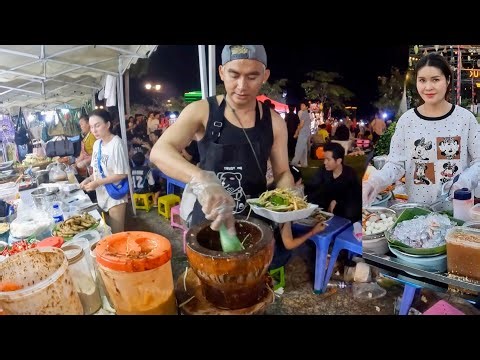 FANTASTIC! Cambodian Street Food Tour! Phnom Penh City - Cambodia Food Market Collection 2026
