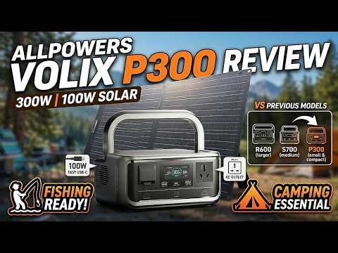 ALLPOWERS VOLIX P300 + Solar Generator Review – Smallest Power Station I've Tested?