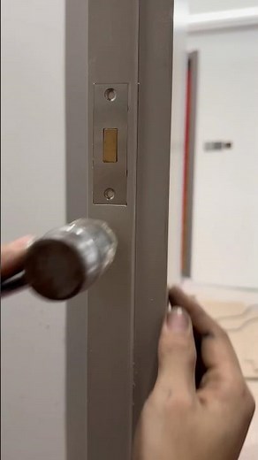 DIY Door Lock Fitting | Aesthetic Hidden Latch for Interior Wood Doors