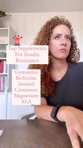 Top Insulin Resistance Supplements ⬇️🚨 Truthfully, supplements should be done on an individual basis so don’t go out buying ALL OF THESE. This isn’t medical advice, you need to talk with your team. With that being said, these are some of my FAVORITE supplements to implement in my clients care: Gymnema Berberine Inositol Cinnamon Magnesium ALA There are several others that can be helpful too - probiotics, fiber, etc but again, when coming up with a protocol it’s important to look at the individu