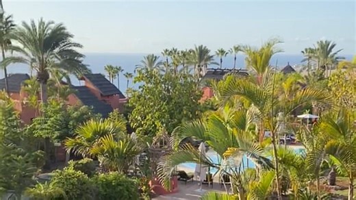 Stunning balcony view of the Atlantic ocean from the Ritz-Carlton in Tenerife