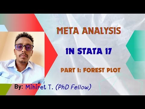 Meta Analysis Part 1: Forest Plot in Stata 17 በአማርኛ