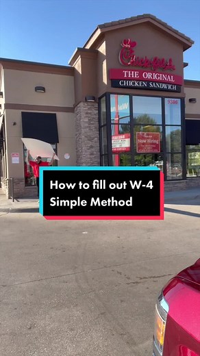 How to fill out a W-4 Simple Method #taxtok #taxnews #taxes #tax