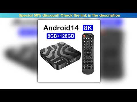 T95 Max Android 14 TV Box 2025 8K Ultra 8GB Ram 64GB 128GB Rom Allwinner H618 Google Voice