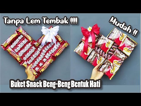 Heart Shape Beng-Beng Snack Bouquet | Beginner Tutorials !