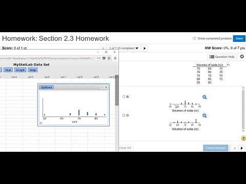 Construct a Dotplot in StatCrunch and Detect the Outlier