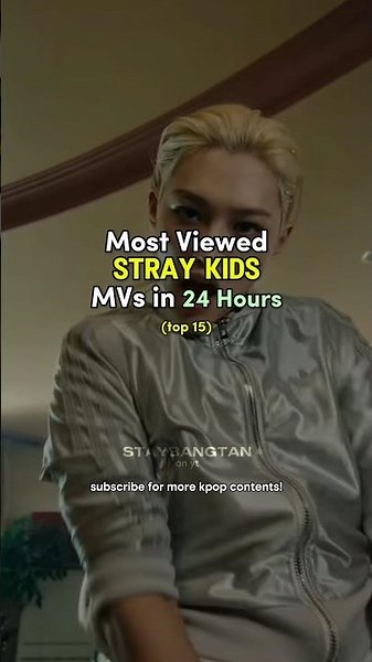 Most viewed Stray Kids MVs in 24 hours #straykids #staybangtan