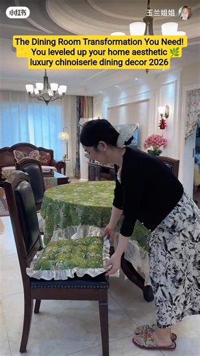 The Dining Room Transformation You Need! ✨ You leveled up your home aesthetic 🌿luxury chinoiserie