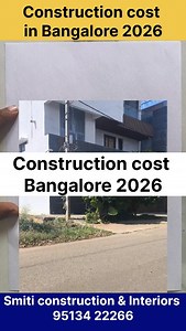 103K views · 1.4K reactions | Construction cost calculation in Bangalore, duplex building having site dimension 30*40=1200 square feet approximately cost calculation by using general thumbrule per sft rate Smiti construction & interiors bangalore 9513422266 #construction #cost #calculation #thumb #rule #duplex #house #building #g+2 #floor #budget #idea #price #estimate #bangalorebuilders #smiticonstruction #2026 | Mutthu Raj M | Facebook