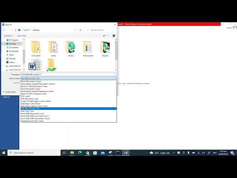 How to change rtf file into Microsoft Word .docx file type |how to save rtf as word