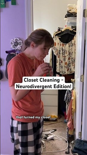 De-cluttering is challenging but it’s SO helpful once it’s finished 🩵 #autism #adhd #cleaning