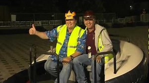 John Lasseter Tests Luigi's Flying Tires at Disney California Adventure Park