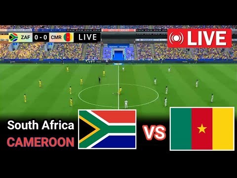 🔴 Cameroon vs South Africa LIVE | AFCON 2026 | PES 21 Football Live Match