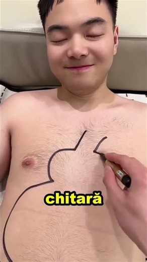 I drew a guitar on my brother's belly 😂