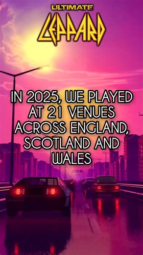 That's a wrap on 2025! We wanted to say a massive THANK YOU to every venue that hosted us and every one of you who sang your hearts out at our shows. Hopefully we'll see you again in 2026, but remember, we don't tend to do double or triple header gigs. It's just 2 hours of us doing our absolute best to replicate the sound of a Def Leppard stadium show in your local music venue ...and perhaps having a few laughs along the way! Have a great Christmas and a Happy New Year everyone! Andy, Rich, Dan,