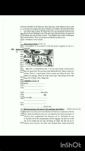 Class 10th English 2026 | 2nd Language | SSLC Preparatory Exam-1 | Key Answers 🔥#seo#viralenglish