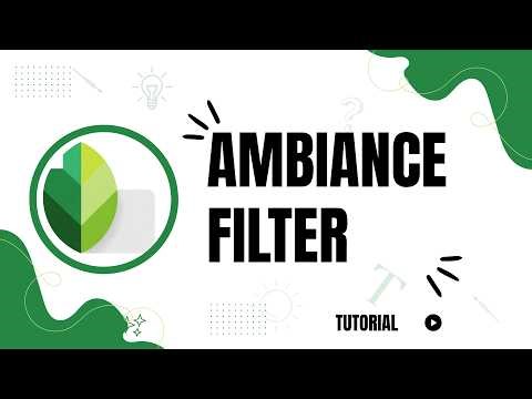 How does the ambiance filter work in Snapseed