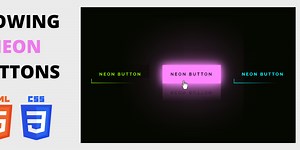 Day 1/30 : Create Glowing Neon Buttons using HTML and CSS