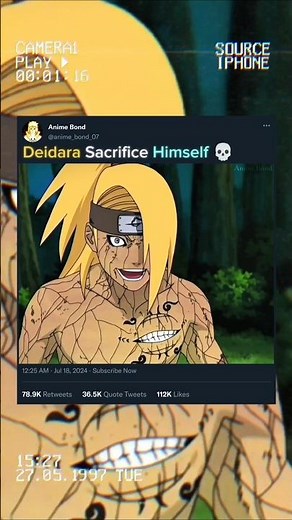 Deidara And Sasuke Fight 🔥#deidara #sasuke #itachi #tobi #akatsuki #narutoshippuden