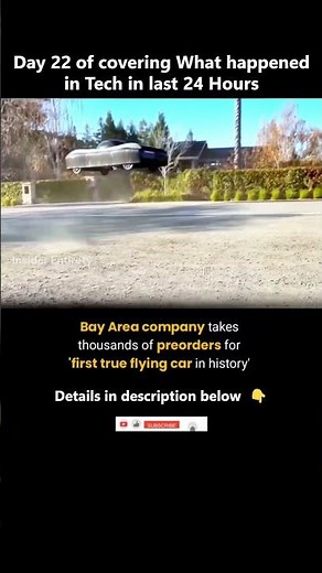 Day22: Alef Model A: World's First FAA-Certified Electric Flying Car Takes Off! #flyingcar #day22