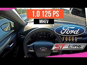 Ford Focus ST-LINE 2021 (Ecoboost Hybrid mHEV 125 HP) POV HIGHWAY Drive