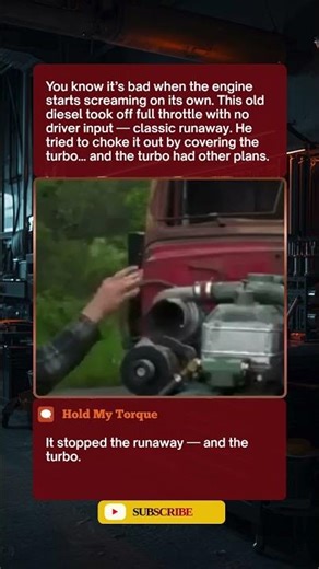 When Your Diesel Decides to Run Away