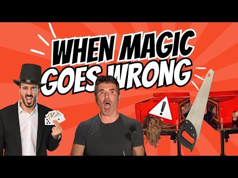 When magic goes wrong! A compilation of magic fails. #magic #illusions #agt
