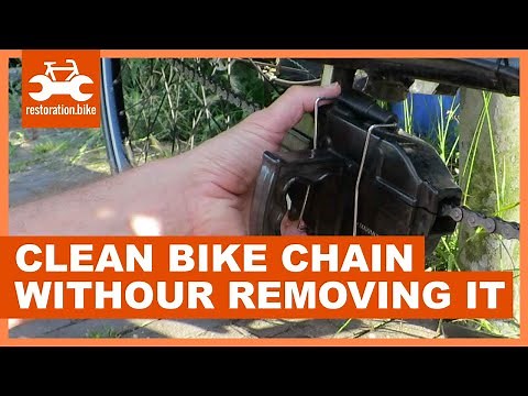 How to clean a bike chain without removing it in 2 easy steps