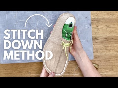 How To: Stitch Down Construction | Barefoot Derby Shoe Making Tutorial