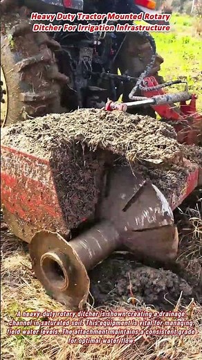 Heavy Duty Tractor Mounted Rotary Ditcher For Irrigation Infrastructure