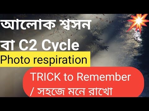 3min এই আলোক শ্বসন । Easy Supar Trick for C2 cycle or photo respiration